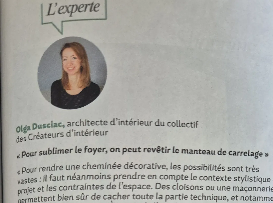 Olga Chihai Dusciac citée comme experte dans le magazine Maison & Travaux, n°347, décembre 2024